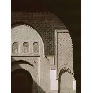 Mouldings Over Arched Doorway, Ben Youssef Medersa, Marrakech 