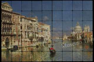 36x24 Rubens Santoro Venice Grand Canal Fine Art Tiles  