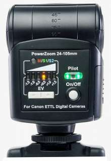 Fully articulated power zoom flash head, Perfect for ceiling and 