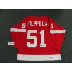  Valterri Filppula Signed Stanley Cup Jersey Red Wings 