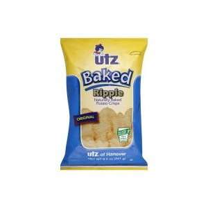  Utz Baked Potato Crisps, Naturally Baked, Ripple, Original 