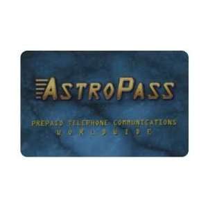 Collectible Phone Card: AstroPass Turquois & Yellow Utility Card 