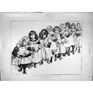   Portrait Little Girls Dolls Infant School Renouard