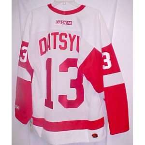  Pavel Datsyuk Autographed NHL Replica Away CCM Jersey 