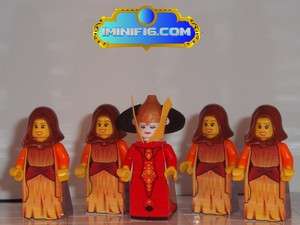 LEGO Custom Star Wars Queen Amidala with 4 Handmaidens Invasion Dress 