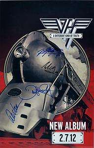 Van Halen Classic Rock Band Authentic Autographed 2012 Album Poster 