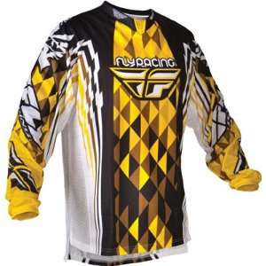    FLY RACING KINETIC YOUTH MX OFFROAD JERSEY YELLOW MD: Automotive