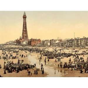   and Tower from South Pier Blackpool England 24 X 18.5 