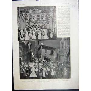  Chatelet Theatre Corrida Dance Choir French Print 1935 