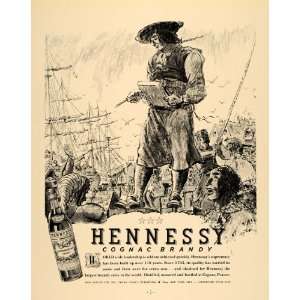   Ad Hennessy Cognac Brandy Alcohol Illustration   Original Print Ad