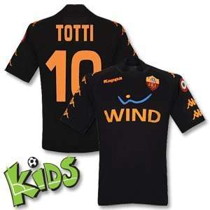  08 09 AS Roma 3rd Jersey   + Totti 10   Boys Sports 