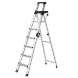 Cosco 2081AABLD   Eight Foot Lightweight Aluminum Folding Step Ladder 