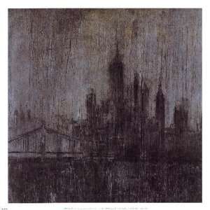  Urban Fog I by Peter Kuttner. Size 11.96 inches width by 