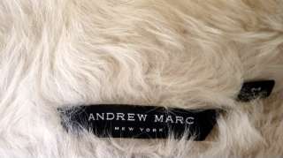Andrew Marc NY Toscana Long Lambskin Fur Sheepskin Shearling Coat S M 