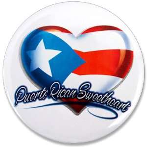   Button Puerto Rican Sweetheart Puerto Rico Flag: Everything Else