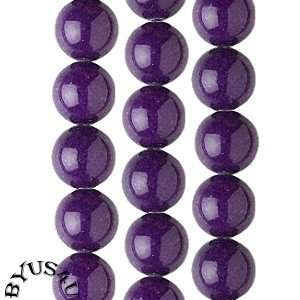 MOUNTAIN JADE BEADS 10mm PURPLE PASSION 16 inch STRAND  