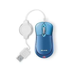 New Mobile Retractable Mouse Blue   F5L016USBBLU 