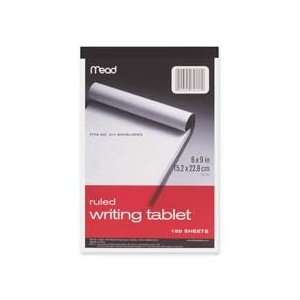 Mead Products   Writing Tablet, Top bound, Ruled, 20 lb., 6x9, 100 