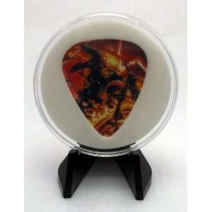 Marvel Universe Hero Ghost Rider Guitar Pick With Display Case & Easel 