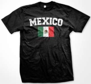   International Soccer T shirt, Mexican Soccer Mens T shirt: Clothing