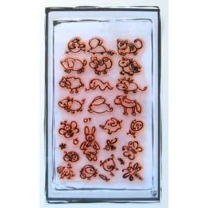  Small Animals Sketch Clear Stamps Set Arts, Crafts 