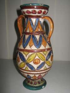 vintage art pottery vase urn   Italy  