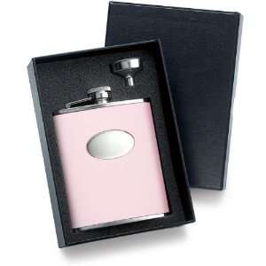  Pink Leather Personalized Flask for Bridesmaid   Comes 