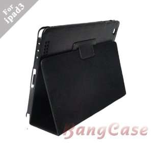 BangCase(TM)PU Leather Folio Case for iPad 3 / The New iPad With Built 