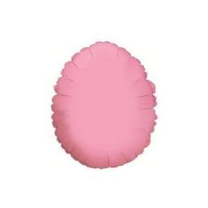  22 Solid Pastel Pink Egg Shape   Mylar Balloon Foil 