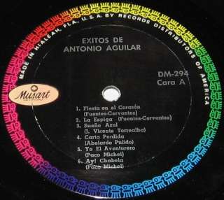 ANTONIO AGUILAR   EXITOS   FIESTA EN EL CORAZON   LP mariachi  
