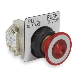  SQUARE D 9001SKR9RH13 Push Button,30mm,Red,Plastic,1NO/1NC 