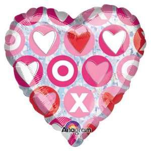  Hugs & Kisses XOXO Valentine Heart 18 Mylar Balloon: Toys 