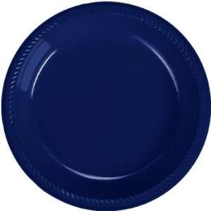 Plastic Dinner Plates   Navy Blue (20 Count):  Kitchen 