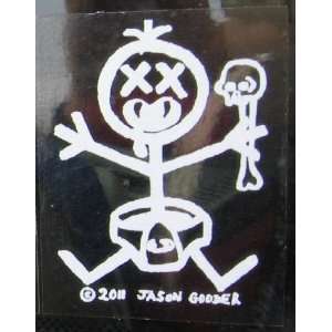  Zombie Stick Figure Family Stickers Baby Car Decal 