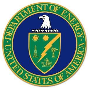 US Department of Energy seal car bumper sticker 4 x 4
