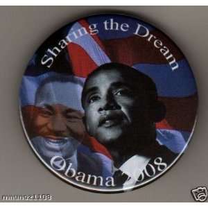  Barack Obama 4 President Martin L King button 2 1/4 