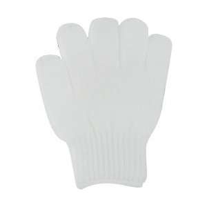  SPA ACCESSORIES by EXFOLIATING BATHING GLOVE   WHITE 