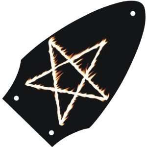  Firey Pentagram Graphical Gibson Flying V Truss Rod Cover 