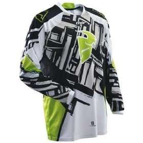  Thor Motocross Phase Slab Jersey   Small/Green Automotive