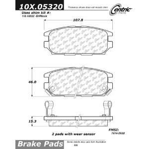  Centric Parts, 100.05320, OEM Brake Pads Automotive