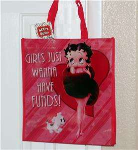 BETTY BOOP and PUDGY Cartoon GIFT SHOPPING TOTE BAG New  