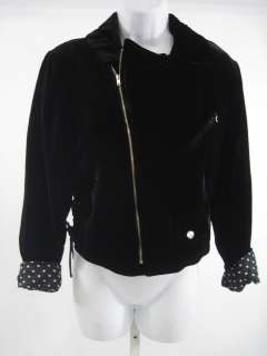 ARLEEN BOWMAN Black Velvet Blazer Jacket Sz S  