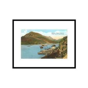  Skagway and White Pass, Alaska Places Pre Matted Poster 