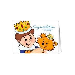 Royal Teddy Bear   Prince   New Baby Boy Adoption   Congratulations 