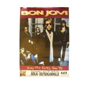  Bon Jovi Poster 93 Keep The Faith Tour Jon John 