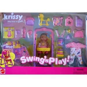  Barbie KRISSY Swing n Play w AA Baby Krissy Doll & MORE 