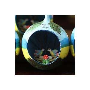  NOVICA Ceramic ornaments, Baby Birds (set of 4)