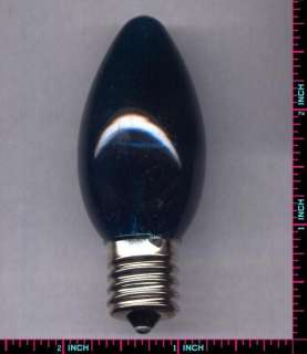 7C9 Transparent Teal Light Bulbs (Box/25) 130V / 7 Watt  