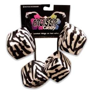  HANDLEBAR DICE CRZRCANDY WHT ZEBRA