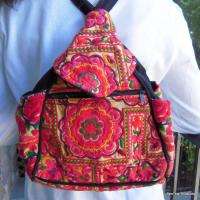 HMONG HILL TRIBE BAG EMBROIDER Backpack Small Art B4  